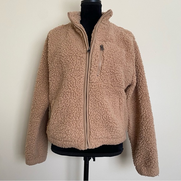 Love Tree Beige Fleece Outerwear - Picture 1 of 9